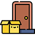 Door to door delivery icon