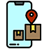 Tracking parcel icon